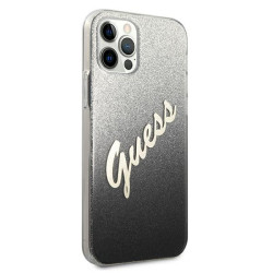 Guess GUHCP12LPCUGLSBK Glitter Gradient Script Hardcase for iPhone 12 Pro Max 6,7" / black