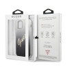 Guess GUHCP12LPCUGLSBK Glitter Gradient Script Hardcase for iPhone 12 Pro Max 6,7" / black