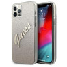 Guess GUHCP12LPCUGLSGO Glitter Gradient Script Hardcase for iPhone 12 Pro Max 6,7" / gold