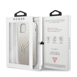 Guess GUHCP12LPCUGLSGO Glitter Gradient Script Hardcase for iPhone 12 Pro Max 6,7" / gold