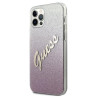 Guess GUHCP12LPCUGLSPI Glitter Gradient Script Hardcase for iPhone 12 Pro Max 6,7" / pink