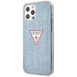 Guess GUHCP12LPCUJULLB Jeans Collection Hardcase for iPhone 12 Pro Max 6,7" / light blue