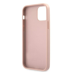 Guess GUHCP12LRSAVSRG Saffiano Vintage Script Hardcase for iPhone 12 Pro Max 6,7" / pink