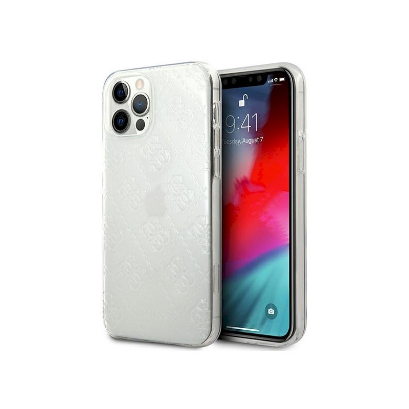 Guess GUHCP12M3D4GTR Hardcase 4G 3D Pattern Collection for iPhone 12/12 Pro 6,1" / transparent