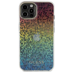 Guess GUHCP12MHDECMI IML Faceted Mirror Disco Iridescent Hardcase for iPhone 12/12 Pro 6.1"