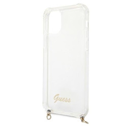 Guess GUHCP12MKC4GSGO Hardcase 4G Gold Chain for iPhone 12/12 Pro 6,1" / transparent