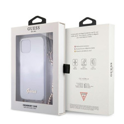 Guess GUHCP12MKC4GSGO Hardcase 4G Gold Chain for iPhone 12/12 Pro 6,1" / transparent