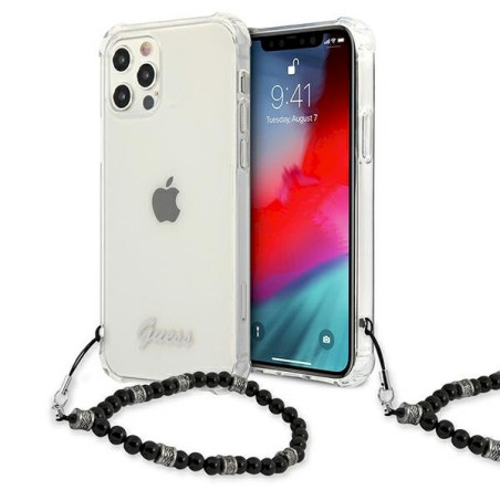 Guess GUHCP12MKPSBK Hardcase for iPhone 12/12 Pro 6,1" / Black Pearl
