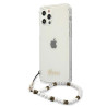 Guess GUHCP12MKPSWH Hardcase for iPhone 12/12 Pro 6,1" / Transparent White Pearl