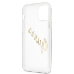 Guess GUHCP12MKTRSVGO Hardcase Vintage Script Gold for iPhone 12/12 Pro 6,1" / transparent