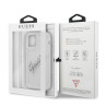 Guess GUHCP12MKTRSVSI Hardcase Vintage Script for iPhone 12/12 Pro 6,1" / transparent silver