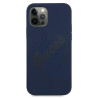Guess GUHCP12MLSVSBL Script Vintage Hardcase for iPhone 12/12 Pro 6,1" / blue
