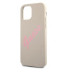 Guess GUHCP12MLSVSGP Silicone Vintage Hardcase for iPhone 12/12 Pro 6,1" / grey pink