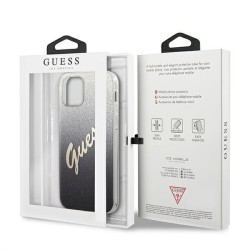 Guess GUHCP12MPCUGLSBK Glitter Gradient Script Hardcase for iPhone 12/12 Pro 6,1" / black