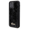 Guess GUHCP12MPSFDGSK Sequin Script Metal Hardcase for iPhone 12/12 Pro 6.1" / black