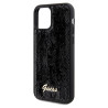 Guess GUHCP12MPSFDGSK Sequin Script Metal Hardcase for iPhone 12/12 Pro 6.1" / black