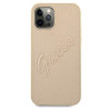 Guess GUHCP12MRSAVSLG Saffiano Vintage Script Hardcase for iPhone 12/12 Pro 6,1" / gold