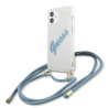 Guess GUHCP12SCRTVSBL Script Vintage hardcase for iPhone 12 mini 5,4" / blue