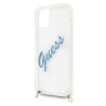 Guess GUHCP12SCRTVSBL Script Vintage hardcase for iPhone 12 mini 5,4" / blue