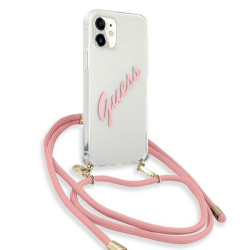 Guess GUHCP12SCRTVSPI Script Vintage Hardcase for iPhone 12 mini 5,4" / pink