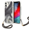 Guess GUHCP12SKSMAGR Marble Collection Hardcase for iPhone 12 mini 5,4" / grey