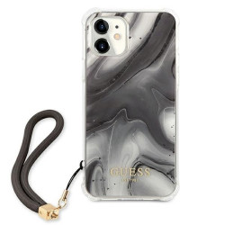 Guess GUHCP12SKSMAGR Marble Collection Hardcase for iPhone 12 mini 5,4" / grey