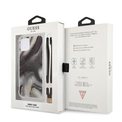 Guess GUHCP12SKSMAGR Marble Collection Hardcase for iPhone 12 mini 5,4" / grey