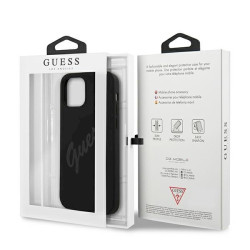 Guess GUHCP12SLSVSBK Script Vintage Hardcase for iPhone 12 mini 5,4" / black