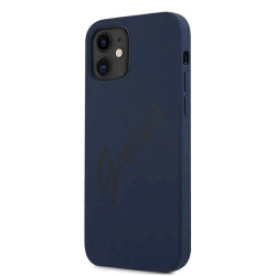 Guess GUHCP12SLSVSBL Script Vintage hardcase for iPhone 12 mini 5,4" / blue