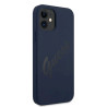 Guess GUHCP12SLSVSBL Script Vintage hardcase for iPhone 12 mini 5,4" / blue
