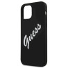 Guess GUHCP12SLSVSBW Silicone Vintage Hardcase for iPhone 12 mini 5,4" / black white