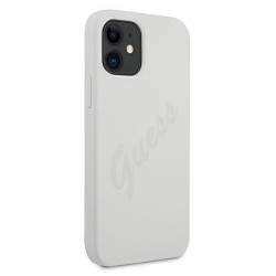 Guess GUHCP12SLSVSCR Script Vintage Hardcase for iPhone 12 mini 5,4" / cream