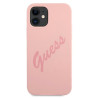 Guess GUHCP12SLSVSPI Script Vintage Hardcase for iPhone 12 mini 5,4" / pink