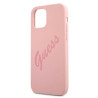 Guess GUHCP12SLSVSPI Script Vintage Hardcase for iPhone 12 mini 5,4" / pink