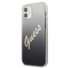 Guess GUHCP12SPCUGLSBK Glitter Gradient Script Hardcase for iPhone 12 mini 5,4" / black