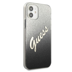 Guess GUHCP12SPCUGLSBK Glitter Gradient Script Hardcase for iPhone 12 mini 5,4" / black