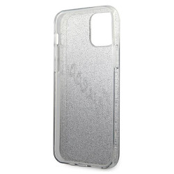 Guess GUHCP12SPCUGLSBK Glitter Gradient Script Hardcase for iPhone 12 mini 5,4" / black