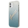 Guess GUHCP12SPCUGLSBL Glitter Gradient Script Hardcase for iPhone 12 mini 5,4" / blue