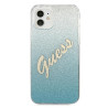 Guess GUHCP12SPCUGLSBL Glitter Gradient Script Hardcase for iPhone 12 mini 5,4" / blue
