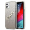 Guess GUHCP12SPCUGLSGO Glitter Gradient Script Hardcase for iPhone 12 mini 5,4" / gold