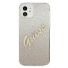 Guess GUHCP12SPCUGLSGO Glitter Gradient Script Hardcase for iPhone 12 mini 5,4" / gold