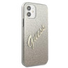 Guess GUHCP12SPCUGLSGO Glitter Gradient Script Hardcase for iPhone 12 mini 5,4" / gold