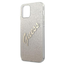 Guess GUHCP12SPCUGLSGO Glitter Gradient Script Hardcase for iPhone 12 mini 5,4" / gold