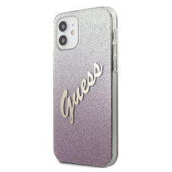 Guess GUHCP12SPCUGLSPI Glitter Gradient Script Hardcase for iPhone 12 mini 5,4" / pink