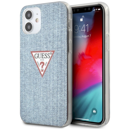 Guess GUHCP12SPCUJULLB Jeans Collection Hardcase for iPhone 12 mini 5,4" / light blue