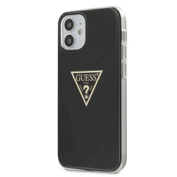 Guess GUHCP12SPCUMPTBK Metallic Collection Hardcase for iPhone 12 mini 5,4" / black