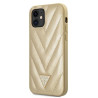Guess GUHCP12SPUVQTMLBE V-Quilted Collection Hardcase for iPhone 12 mini 5,4" / gold