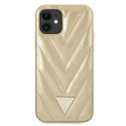 Guess GUHCP12SPUVQTMLBE V-Quilted Collection Hardcase for iPhone 12 mini 5,4" / gold