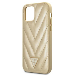 Guess GUHCP12SPUVQTMLBE V-Quilted Collection Hardcase for iPhone 12 mini 5,4" / gold