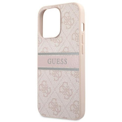 Guess GUHCP13L4GDPI hardcase 4G Stripe for iPhone 13 Pro / 13 6,1" / pink